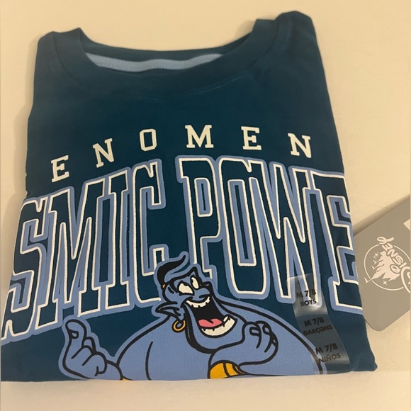 DISNEY Kids T-Shirt Blue Indigo Long Sleeve Size 7-8 New - Picture 14 of 16